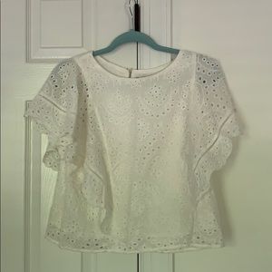 Eyelet blouse